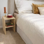 Travertine Square Side Table