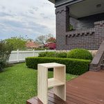 Travertine Square Side Table