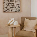 Travertine Stone Side Table