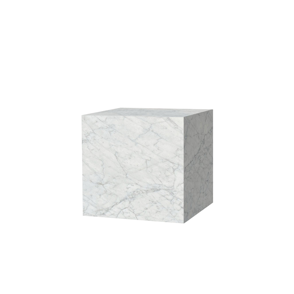 White Marble Block Plinth
