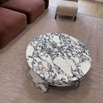 White Marble Round Coffee Table