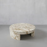 White Marble Round Coffee Table