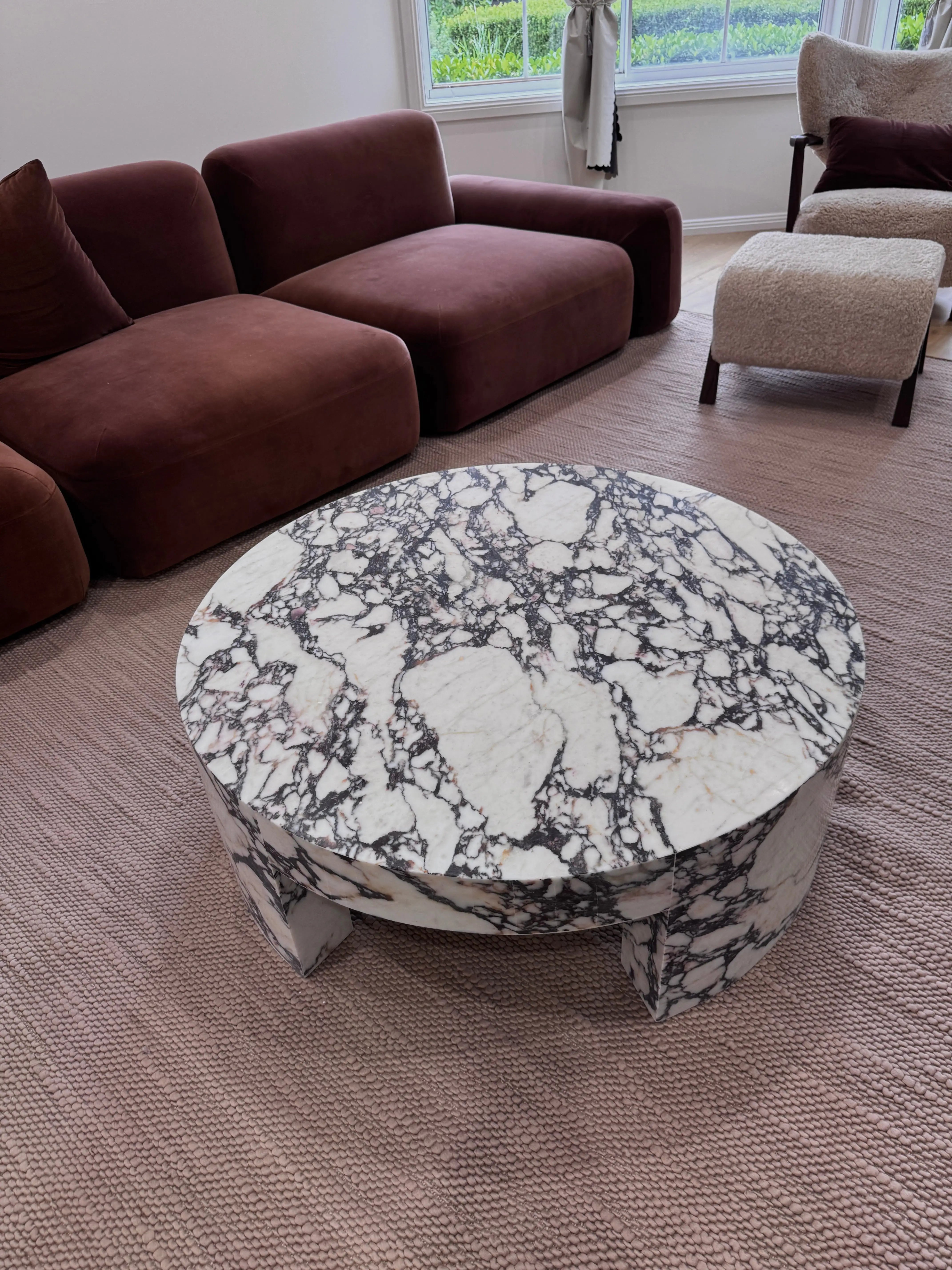 White Marble Round Coffee Table