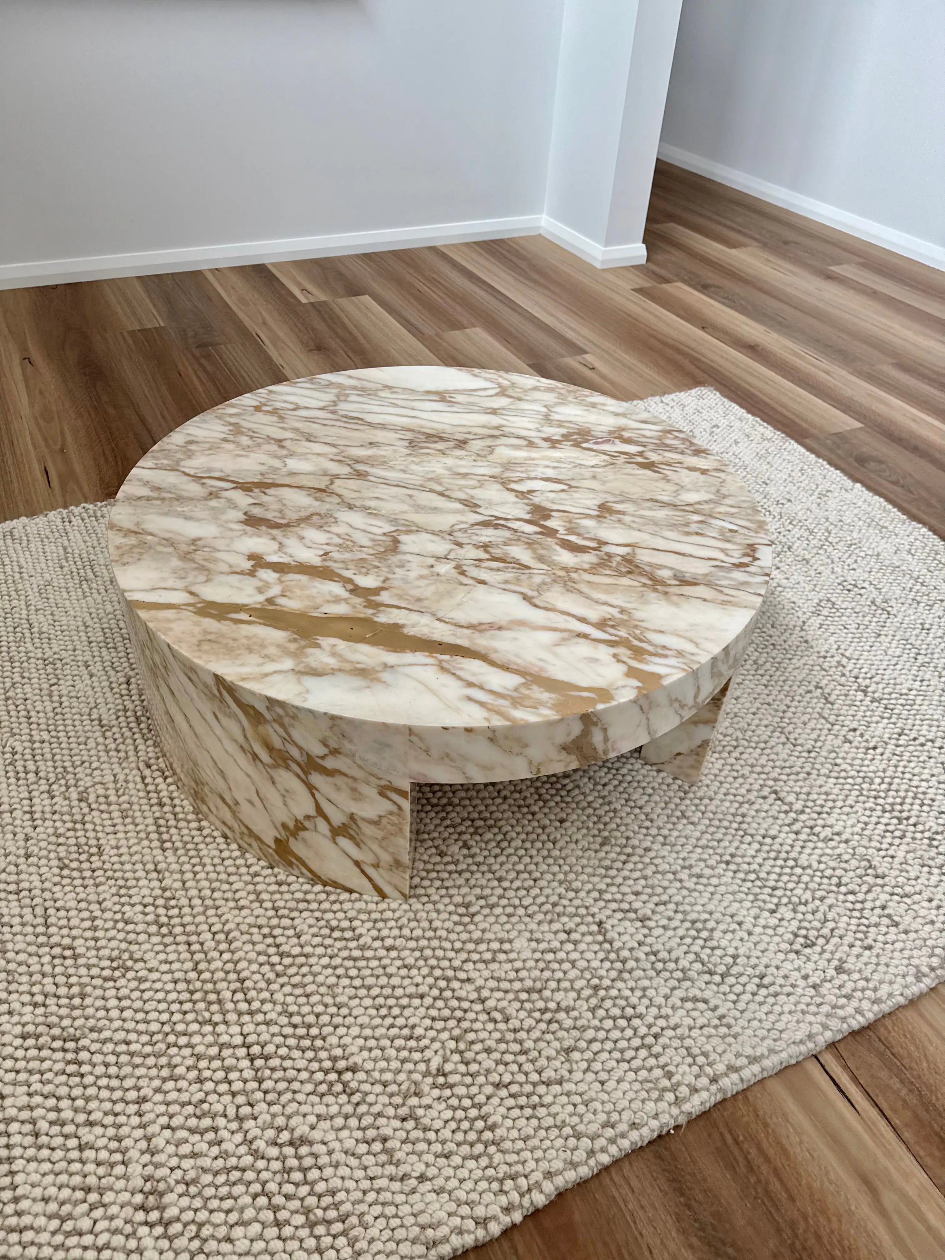 White Marble Round Coffee Table