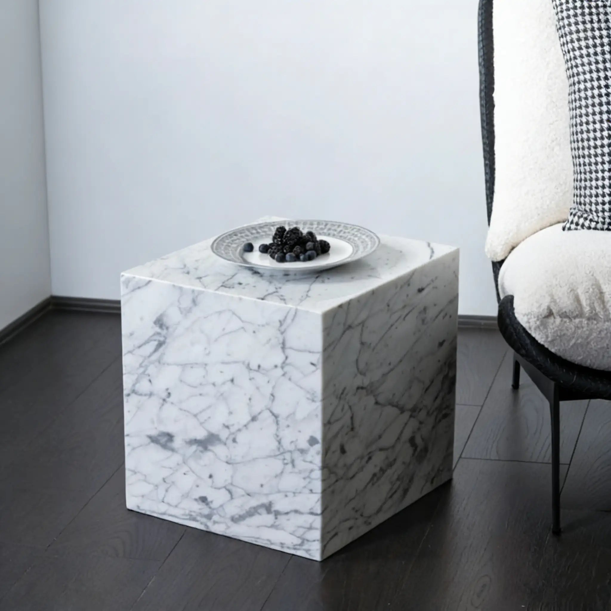 White Marble Square Plinth