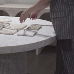 Close Up of Marble Selection for Tables