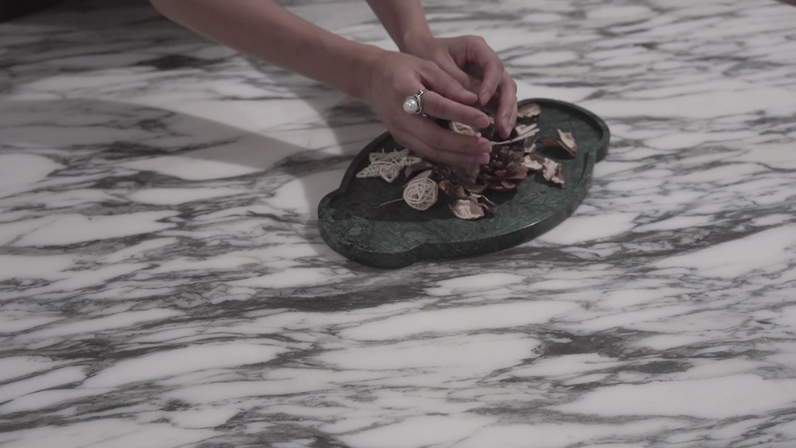 Marble Table Closeup